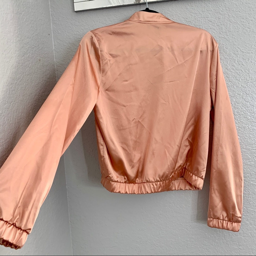 Forever 21 || Pink Satin Bomber Jacket - Picture 4 of 4